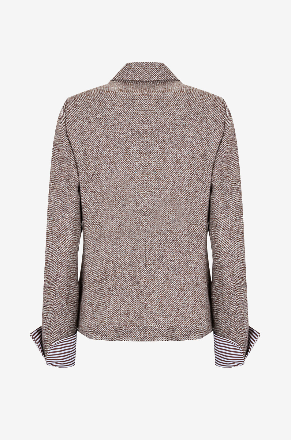 Lightweight boxy suede jacket - BRUNELLO CUCINELLI - BROWN Lightweight boxy suede jacket - BRUNELLO CUCINELLI - BROWN