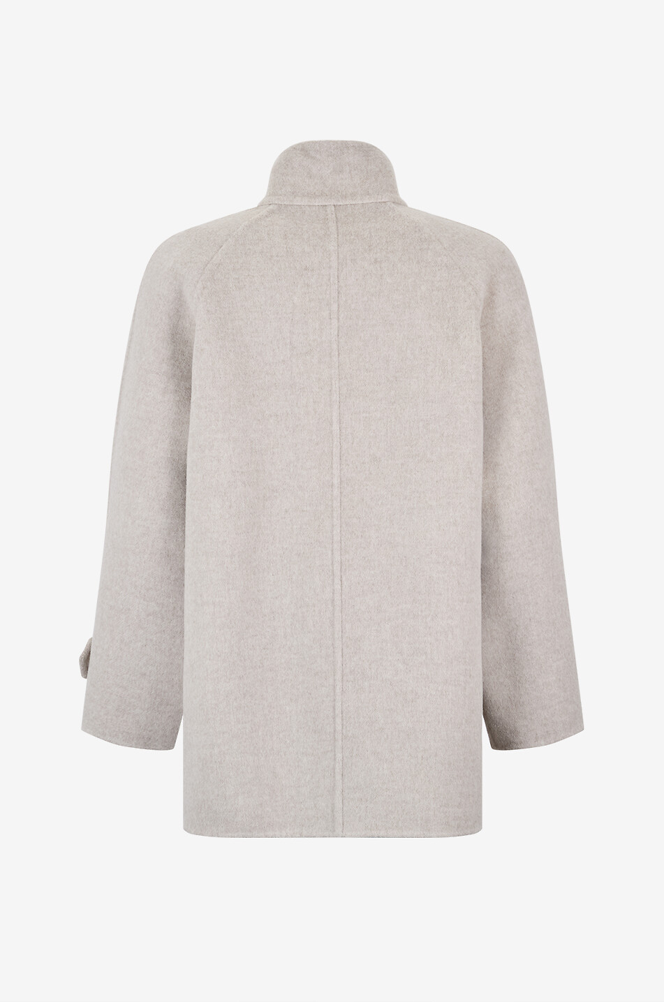 BRUNELLO CUCINELLI Shiny Cuff wool and cashmere oversize pea coat Women BEIGE 2
