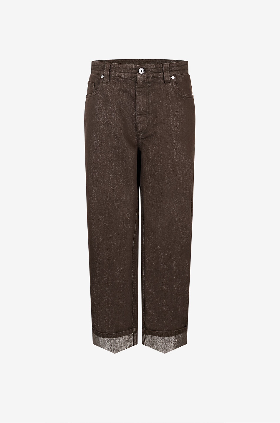 The Drawstring Lurex-embellished relaxed jeans