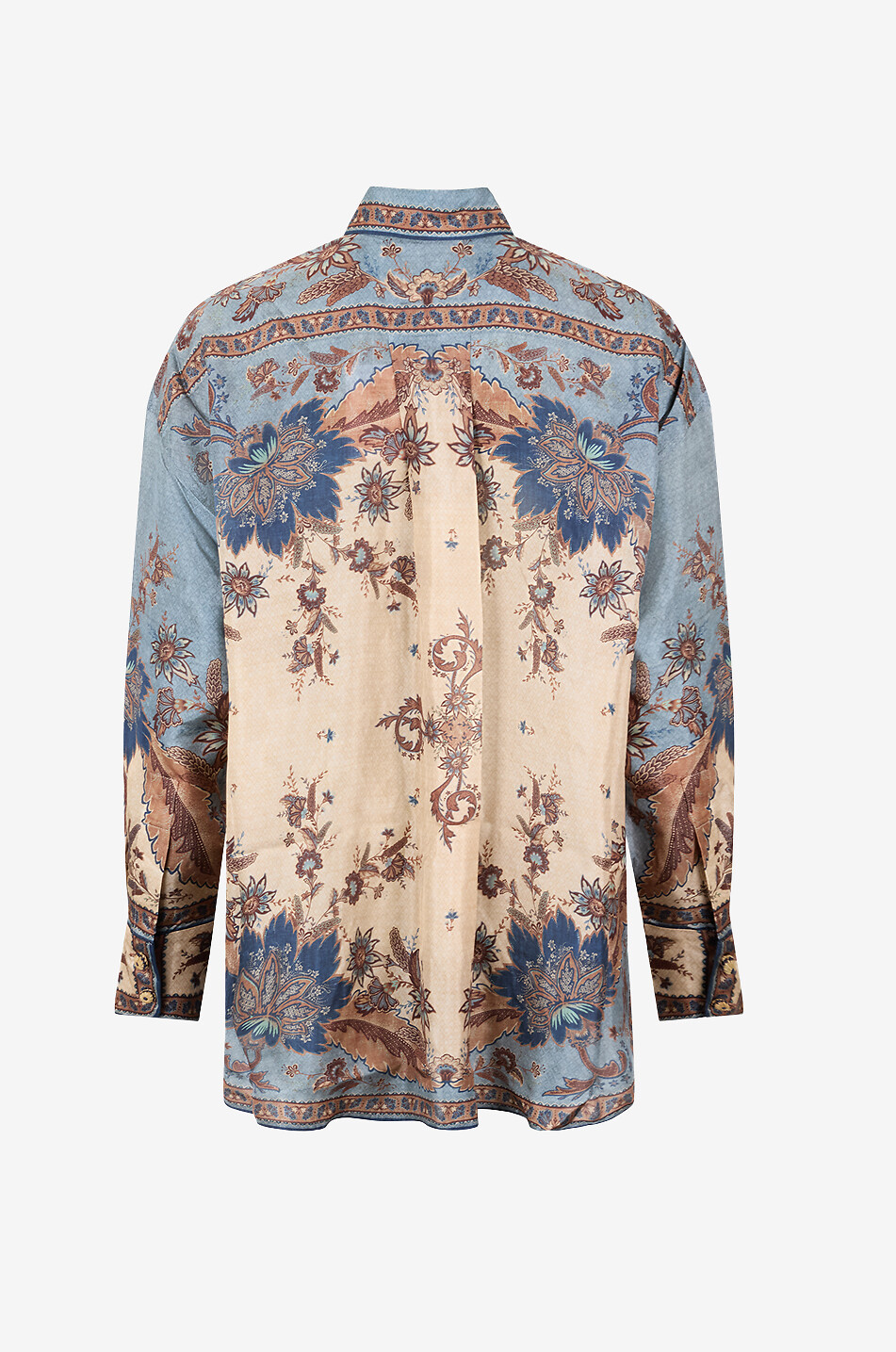 ZIMMERMANN Boyfriend-Hemd aus geblümter Seide Ascension Damen BLAU 2