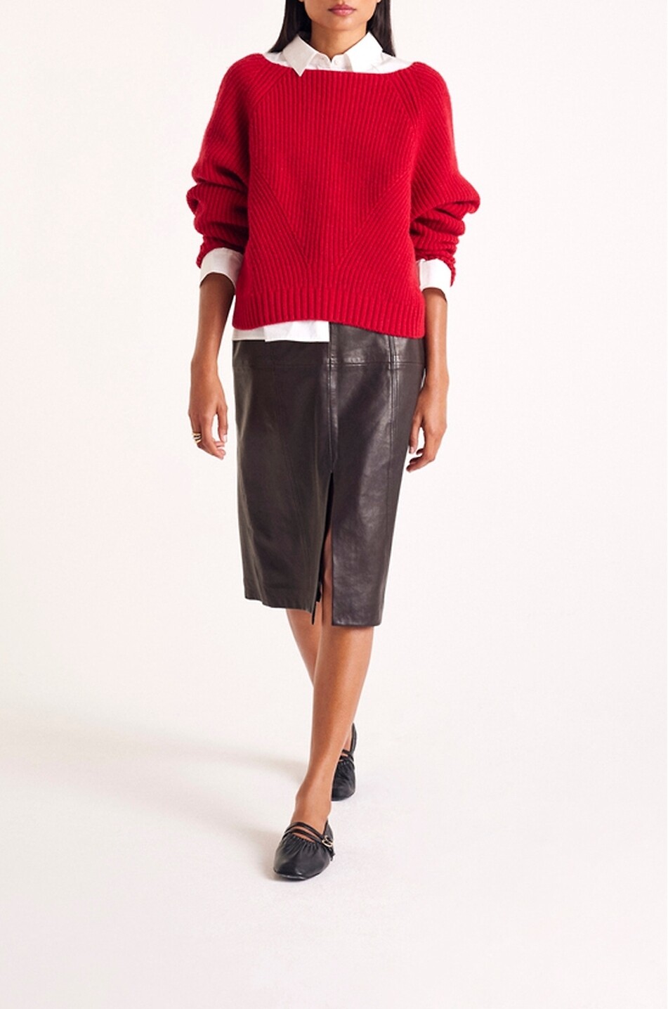 BALZAC PARIS Strickpullover mit Rundhalsausschnitt Edgar Damen ROT 2