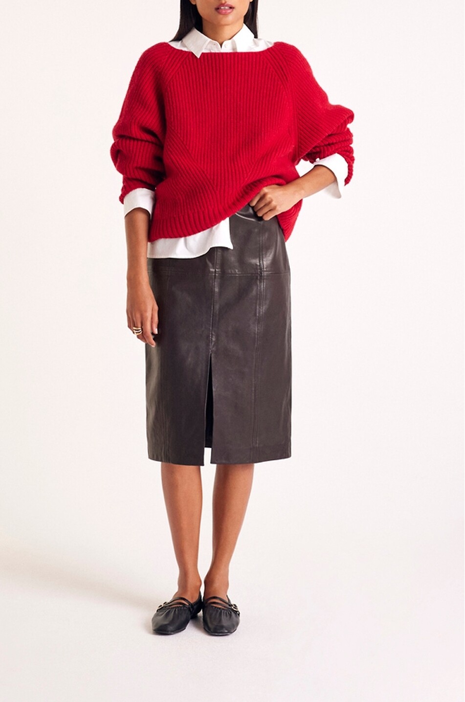 BALZAC PARIS Strickpullover mit Rundhalsausschnitt Edgar Damen ROT 3