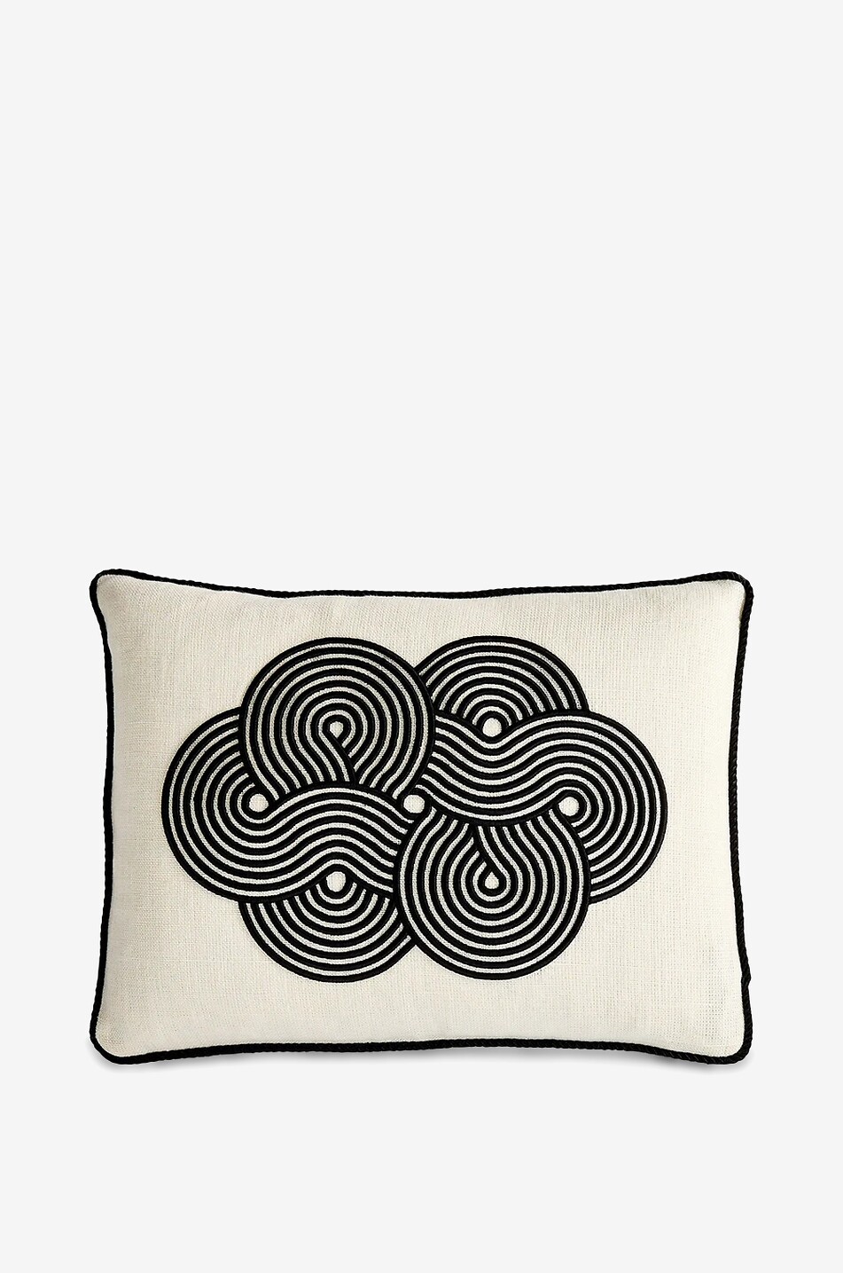 JONATHAN ADLER Coussin rectangulaire brodé motif géométrique Pompidou Maison MULTICOLORE 1