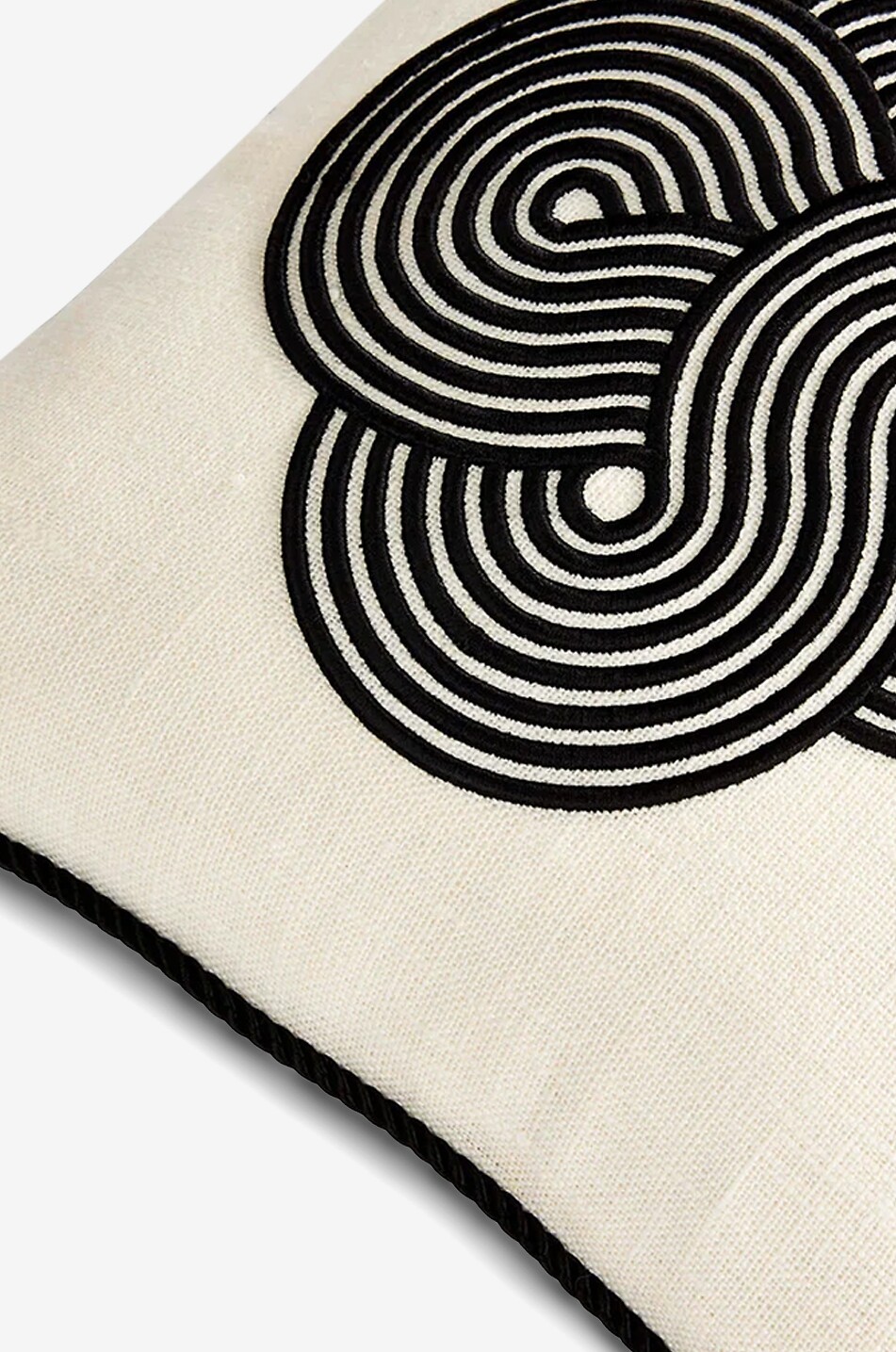 JONATHAN ADLER Coussin rectangulaire brodé motif géométrique Pompidou Maison MULTICOLORE 3