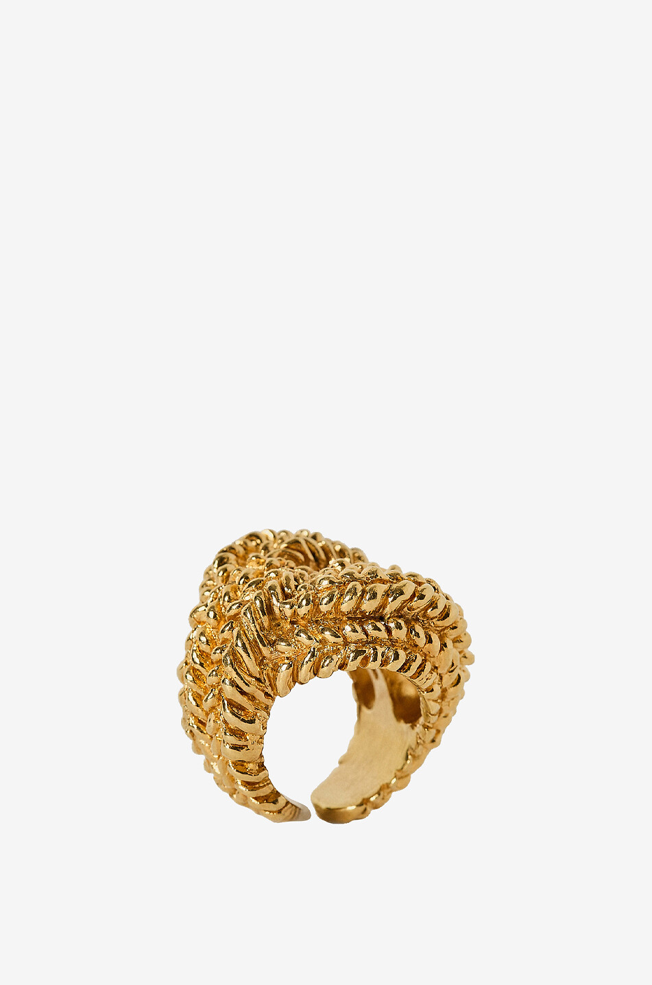 PAOLA SIGHINOLFI Bague nœud texturée tresses Loop Femme DORE 2