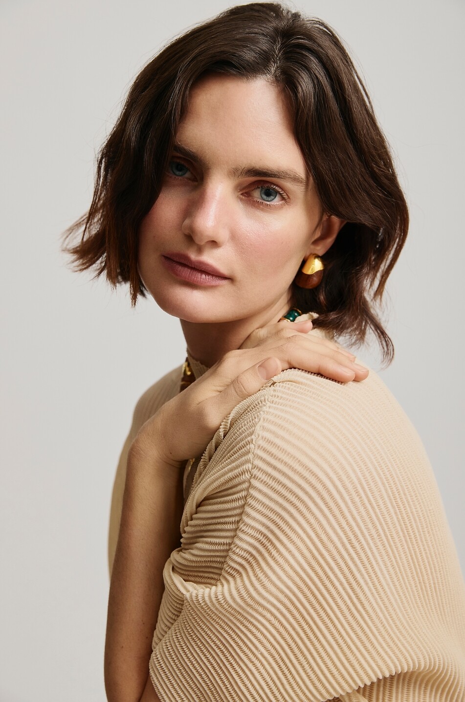 LIZZIE FORTUNATO Boucles d'oreilles en bois d'acacia Toro Femme MARRON 2