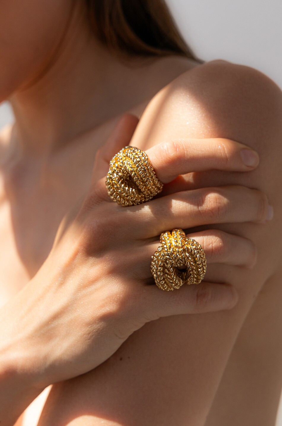 PAOLA SIGHINOLFI Bague nœud texturée tresses Loop Femme DORE 3