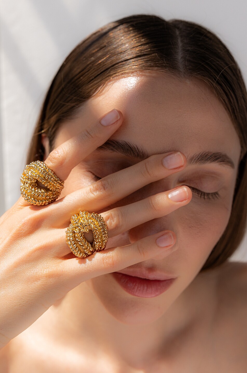 PAOLA SIGHINOLFI Bague nœud texturée tresses Loop Femme DORE 4