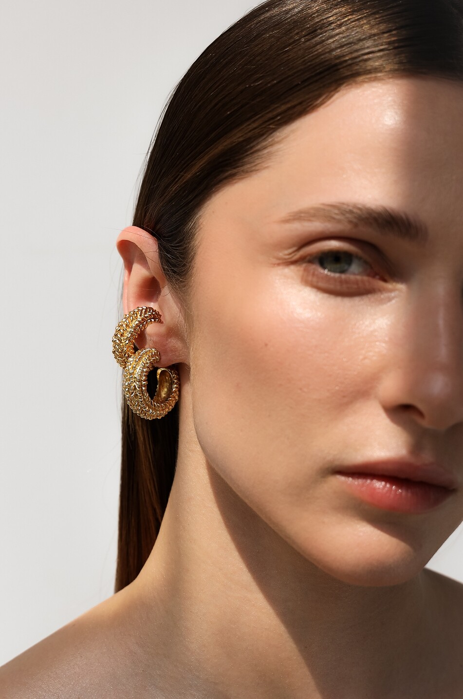 PAOLA SIGHINOLFI Boucles d'oreilles texturées dorées Loop Femme DORE 5