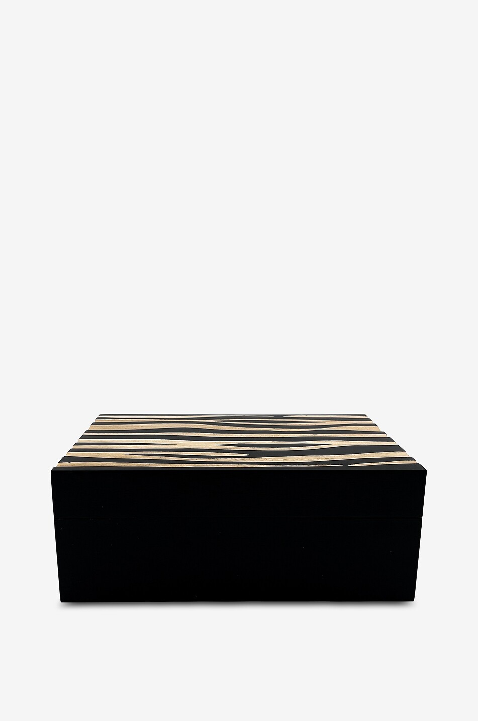 JF. THE REBORN HOME Black Natural rectangular sculpted wooden box Home BLACK 1