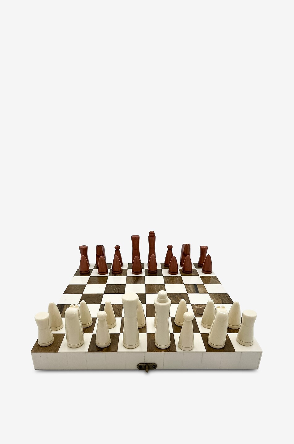 JF. THE REBORN HOME Échecs de voyage en bois Chess Brown - 31cm Maison MULTICOLORE 2
