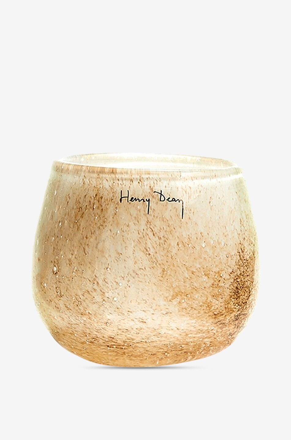 H.Clovis glass vase - HENRY DEAN - BEIGE - Bongénie