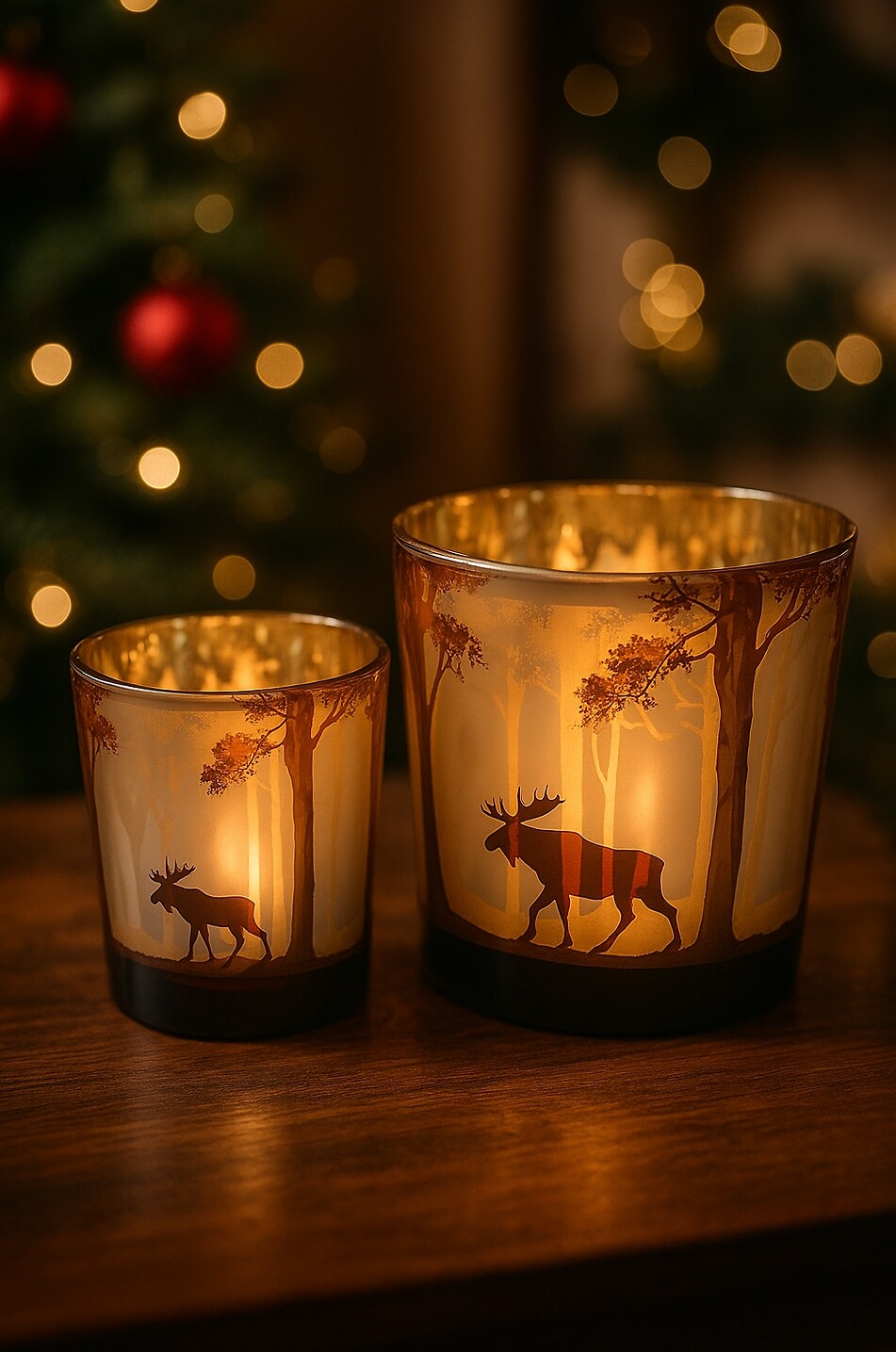 JF. THE REBORN HOME Moose glass candle jar - H15 Home BROWN 3