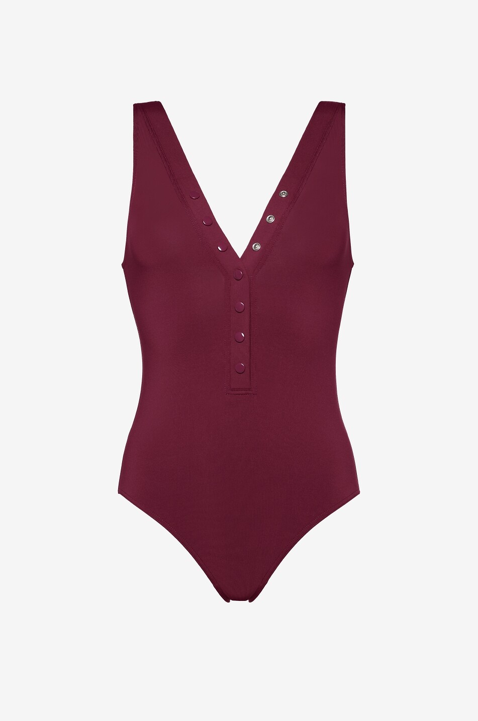 Maillot de bain à col V bouttonné Icône