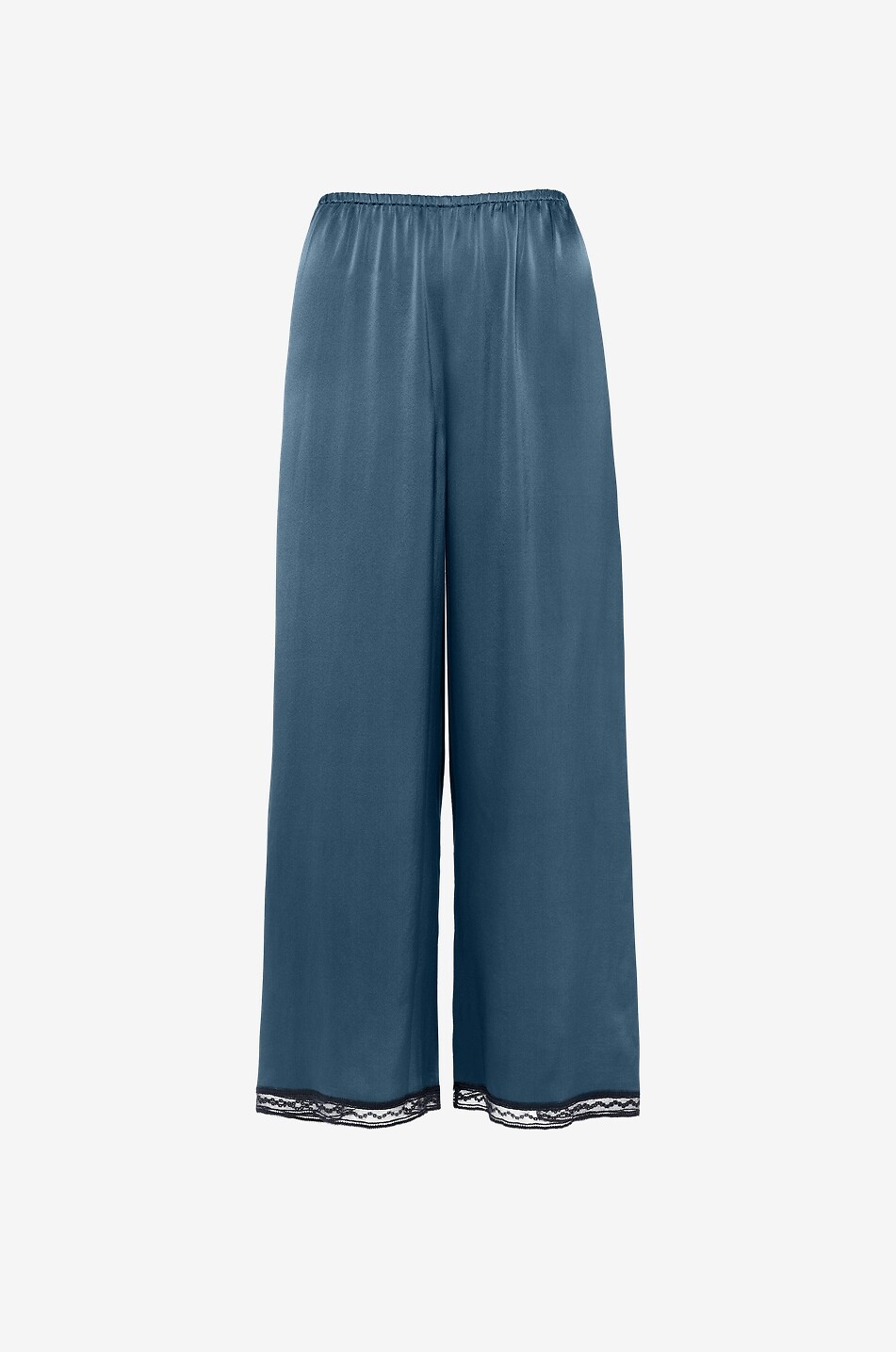 Pantalon de pyjama en satin de soie et dentelle Parfois