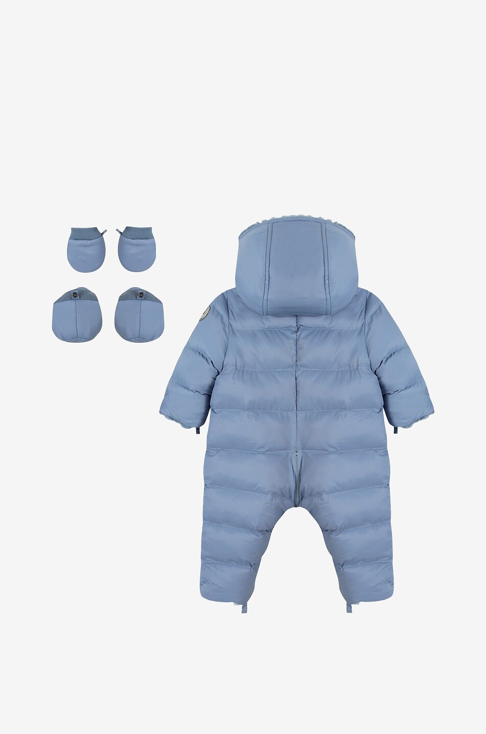 TARTINE ET CHOCOLAT Baby quilted hooded snowsuit Baby BLUE 2