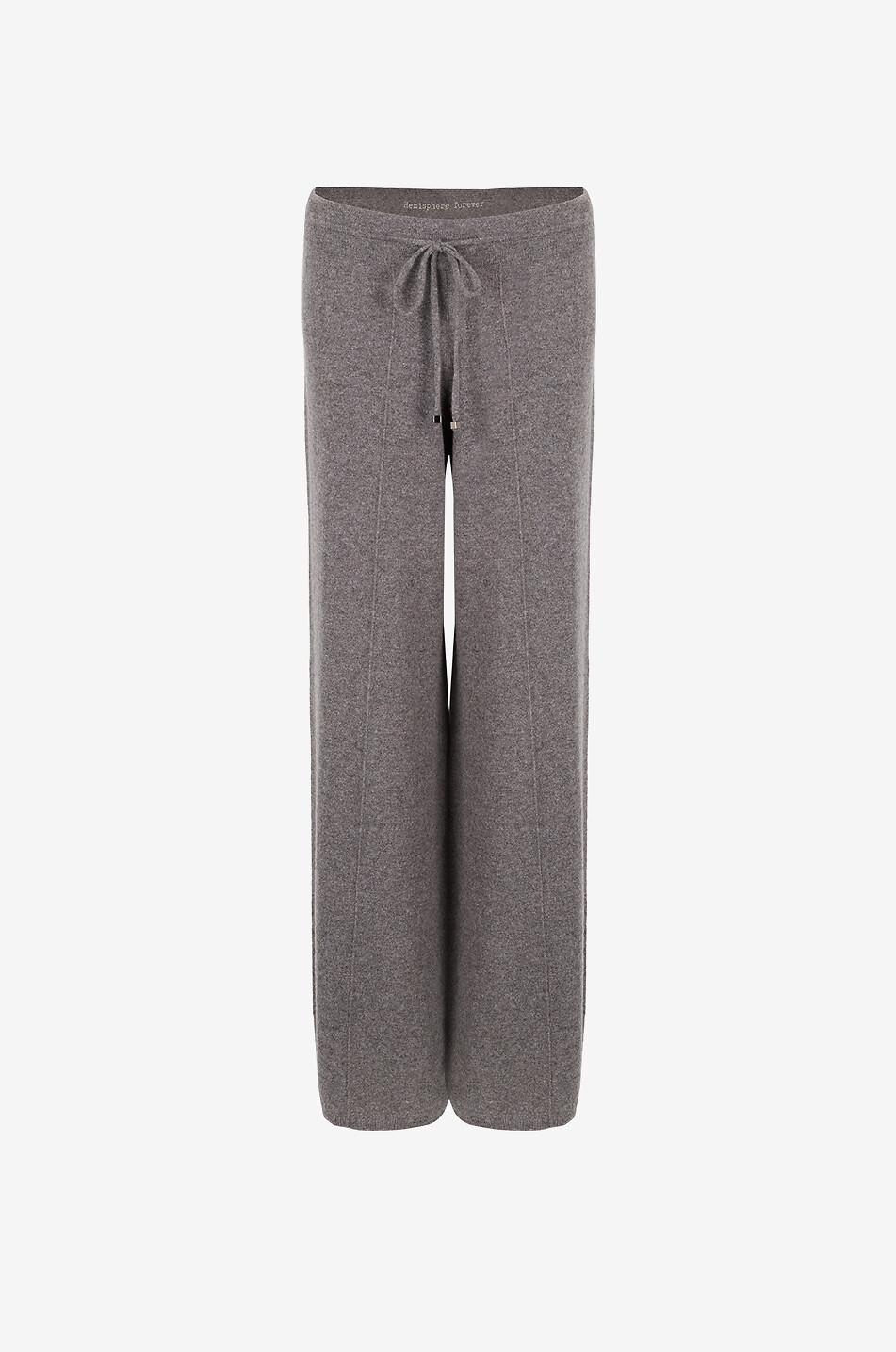 HEMISPHERE Pantalon de jogging large en maille de cachemire Femme GRIS FONCÉ 1