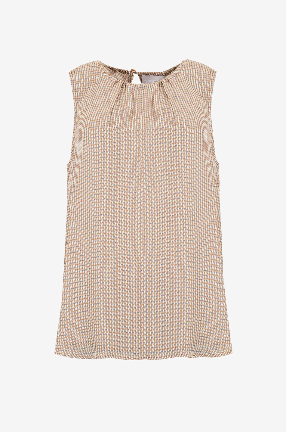 HEMISPHERE Top sans manches en crêpe pied-de-poule Parin Femme MULTICOLORE 1