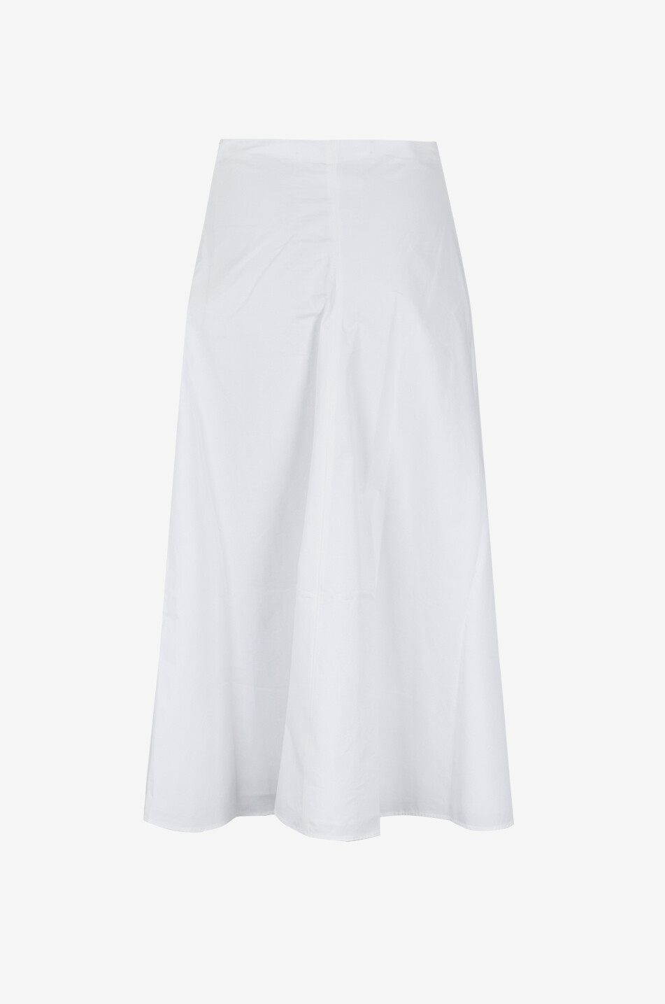 JACQUEMUS La jupe Triangle flared poplin midi skirt Women WHITE 2