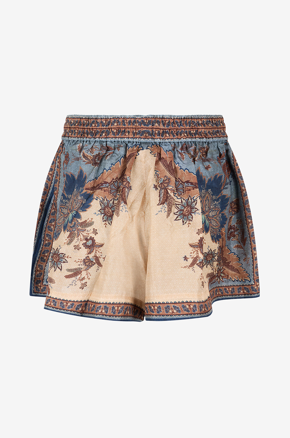 ZIMMERMANN Short en soie fleurie Ascension Relaxed Femme BLEU 2