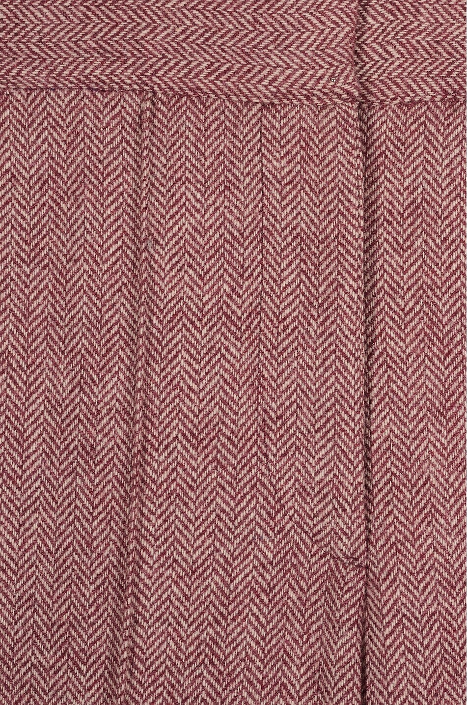 MARIA DE LA ORDEN Will chevron pattern wool flared trousers Women DARK RED 7