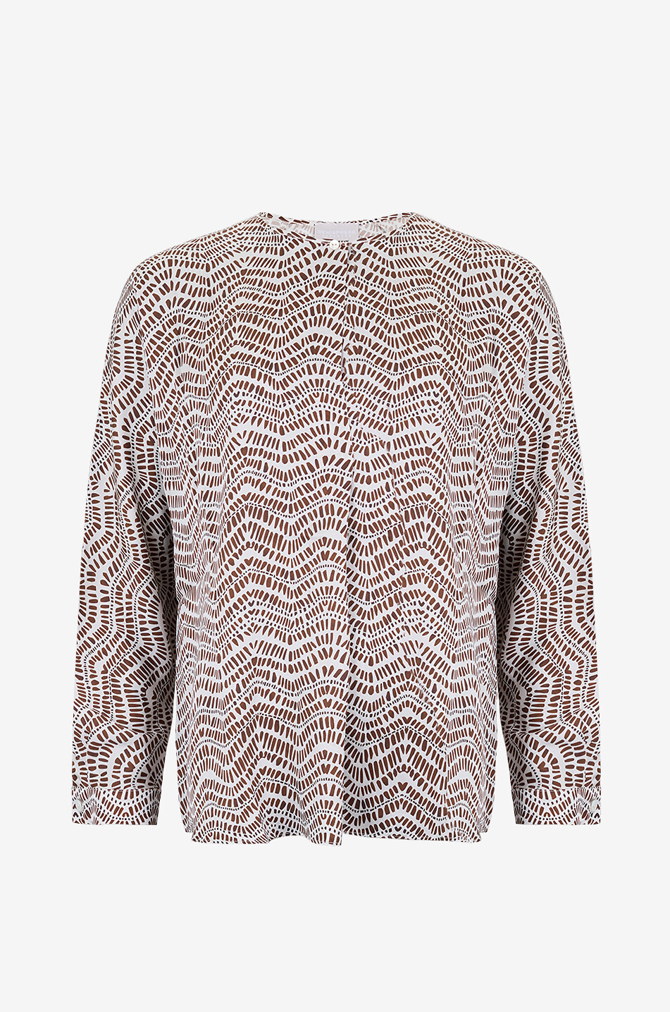 Hinca printed silk blouse