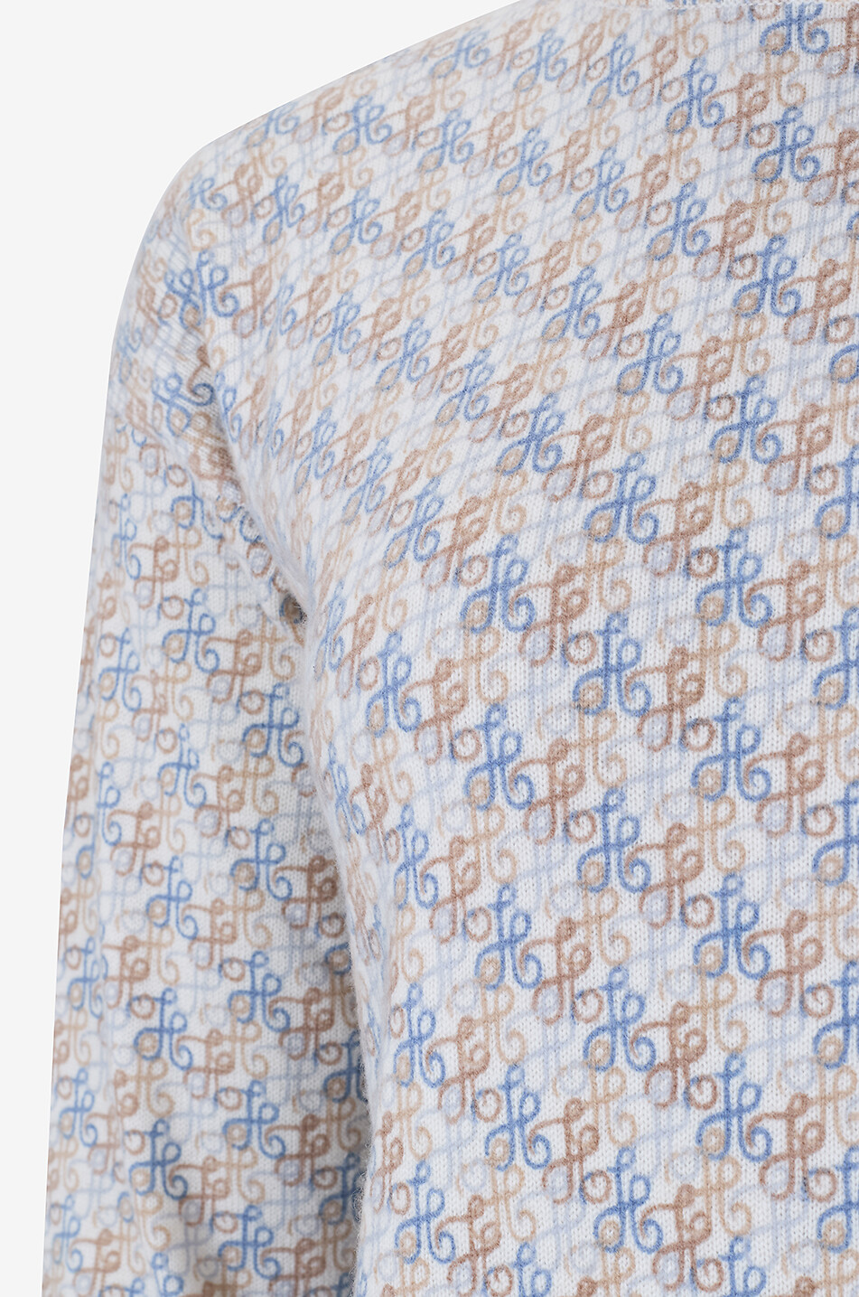 HEMISPHERE Pull fin à col roulé en cachemire monogrammé Femme MULTICOLORE 3