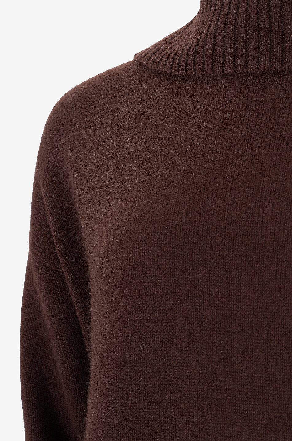 HEMISPHERE Turtleneck wool and cashmere jumper dress Women BROWN 3