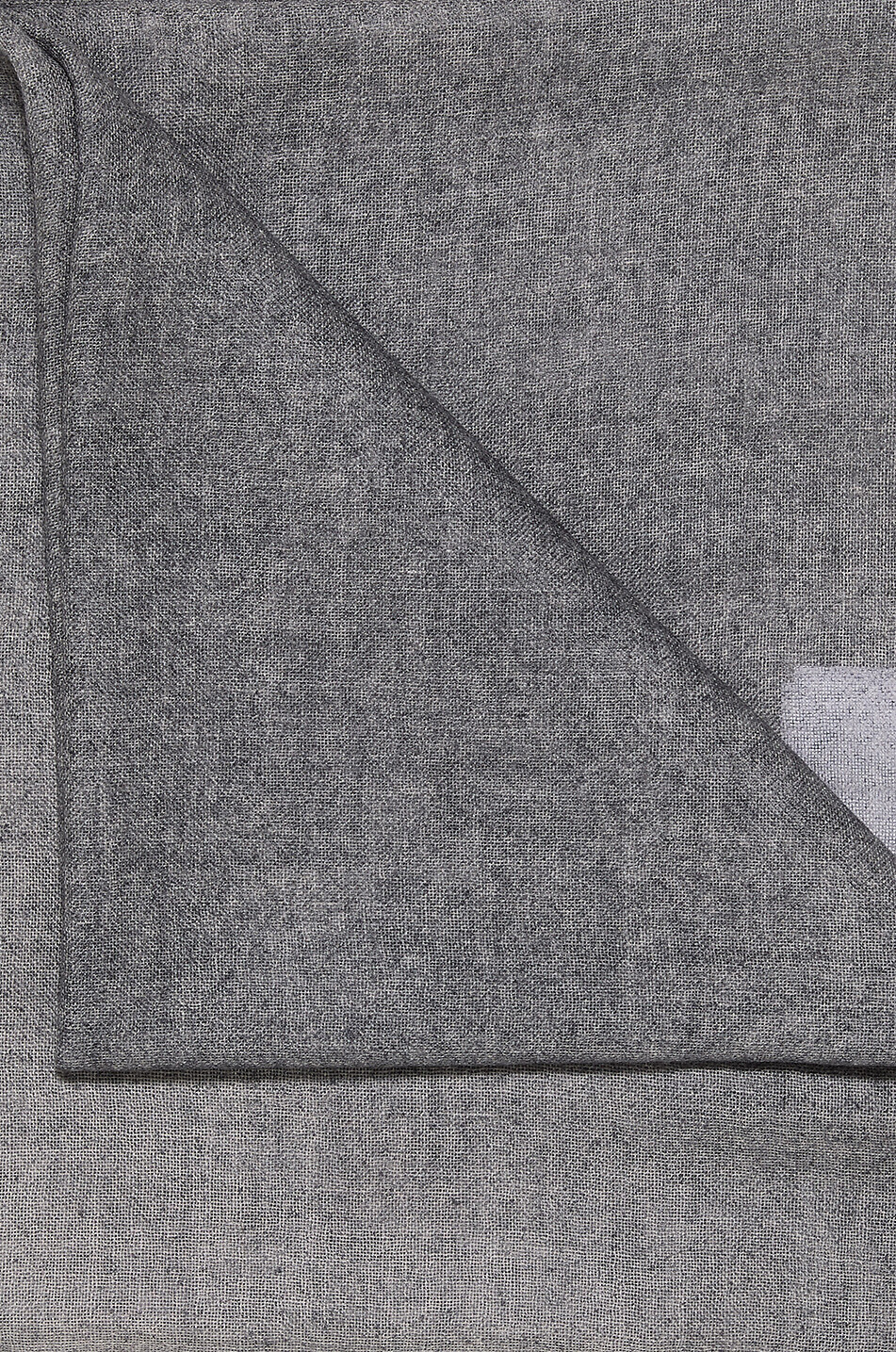 19 ANDREA'S 47 Écharpe fine tissée en cachemire Georgia Petalo Homme GRIS MOYEN 2