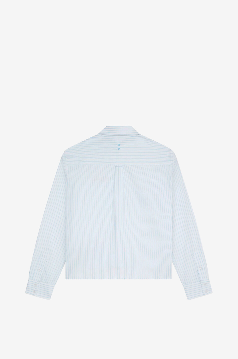 ABOUT:BLANK Chemise rayée à col américain Oxford Script Homme BLEU 2