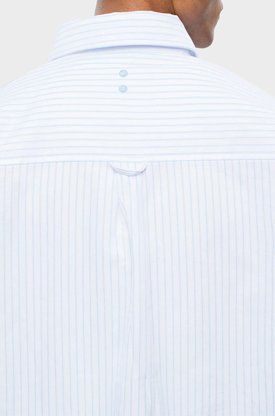 ABOUT:BLANK Chemise rayée à col américain Oxford Script Homme BLEU 4