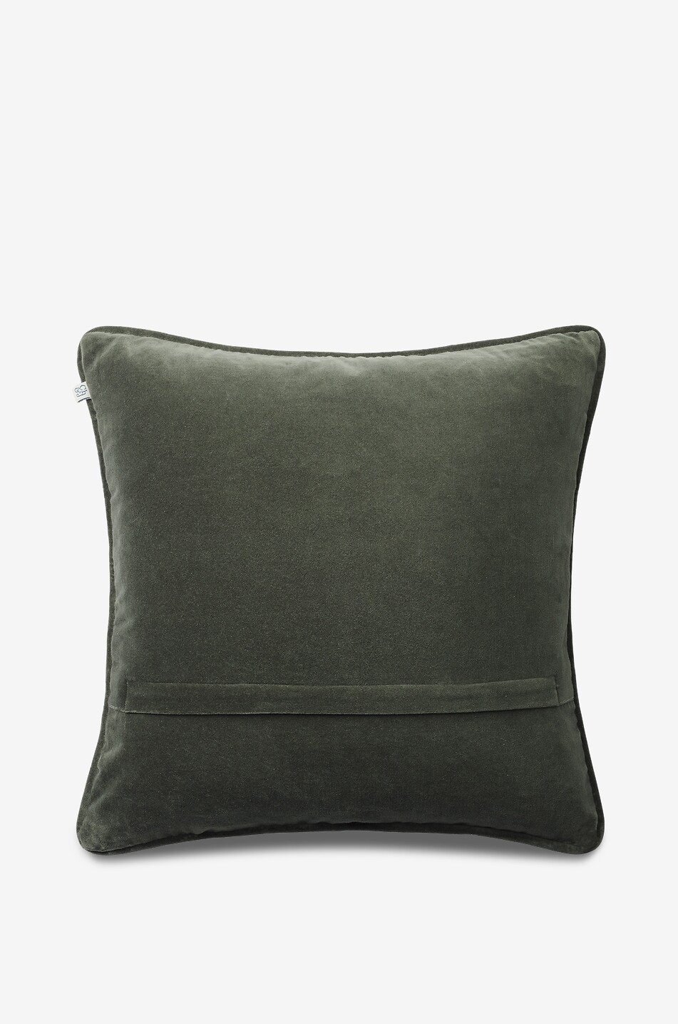 CHHATWAL & JONSSON Quadratische Kissenhülle aus besticktem Samt Pine Tree Haus GRÜN 2