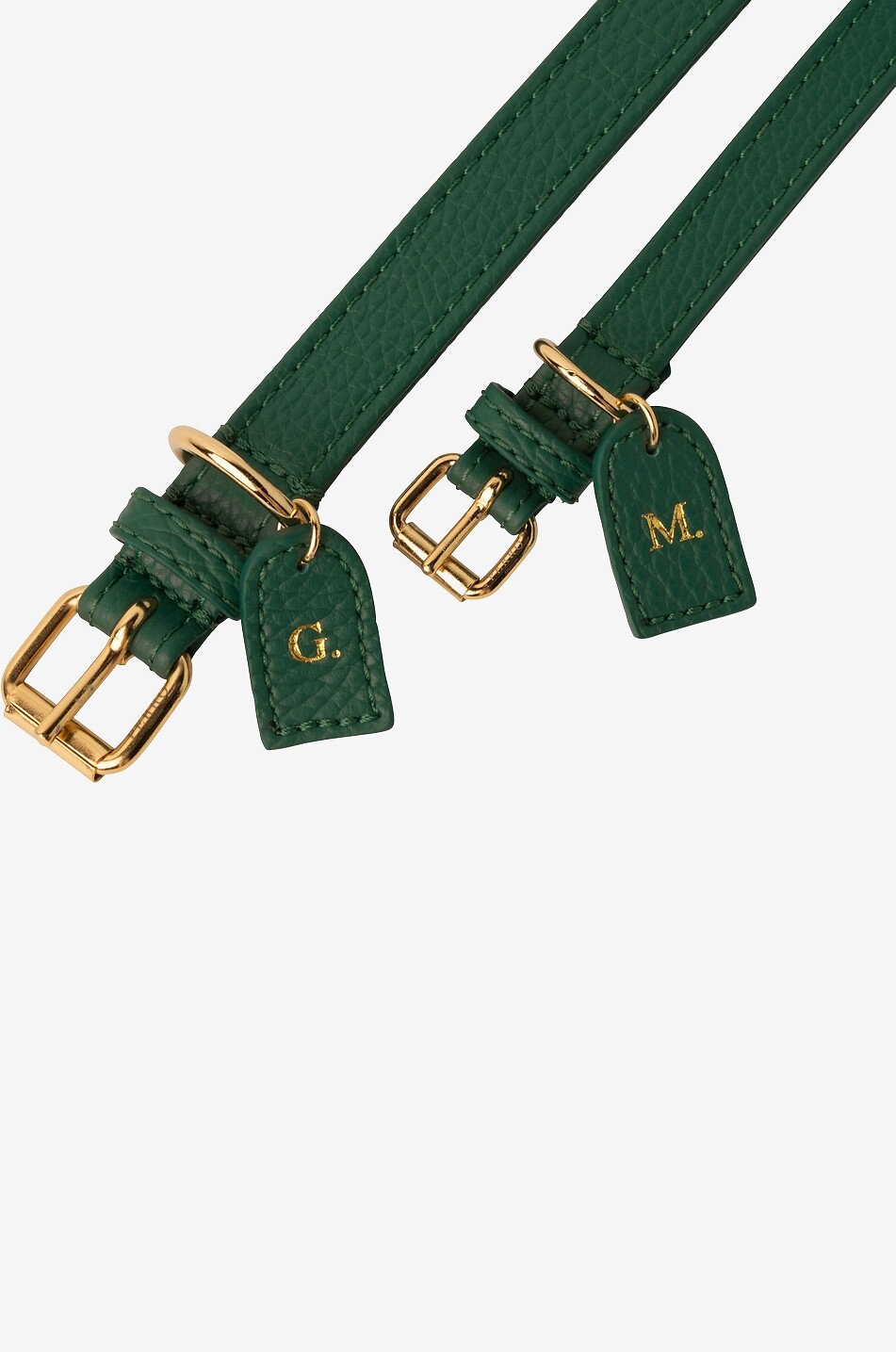 PERRO COLLECTION Dog collar in leather Home DARK GREEN 2