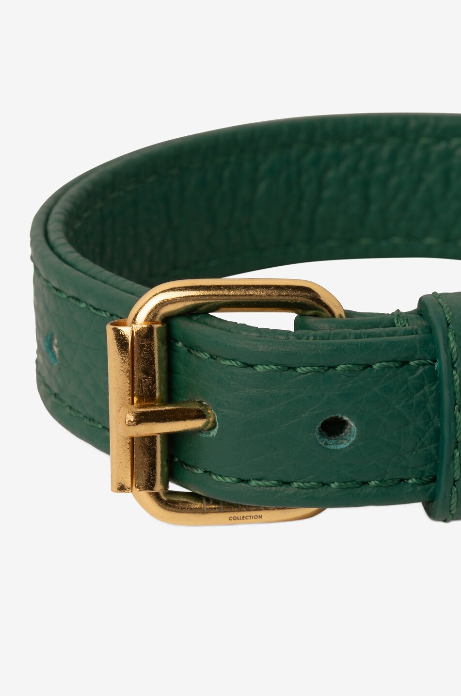 PERRO COLLECTION Dog collar in leather Home DARK GREEN 4