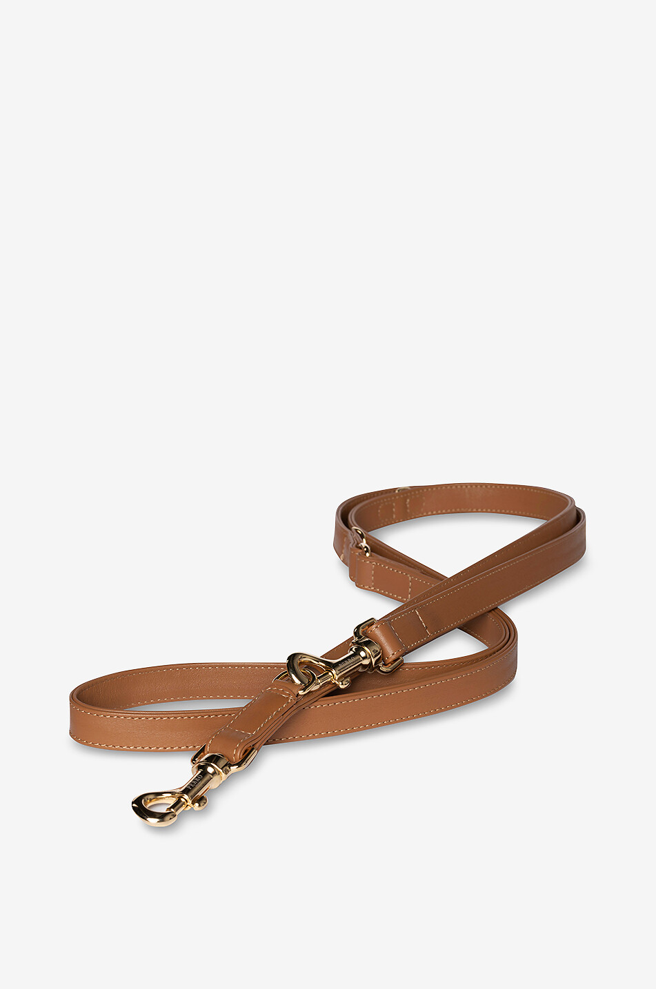 PERRO COLLECTION Hundeleine aus hochwertigem Leder Haus HELLBRAUN 2