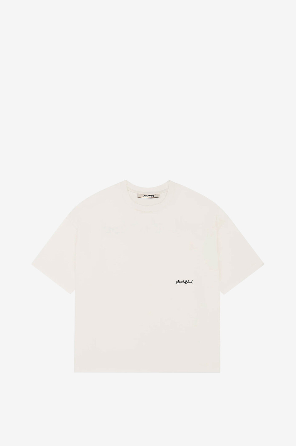 ABOUT:BLANK Banner loose cotton jersey round-neck T-shirt Men BEIGE 1