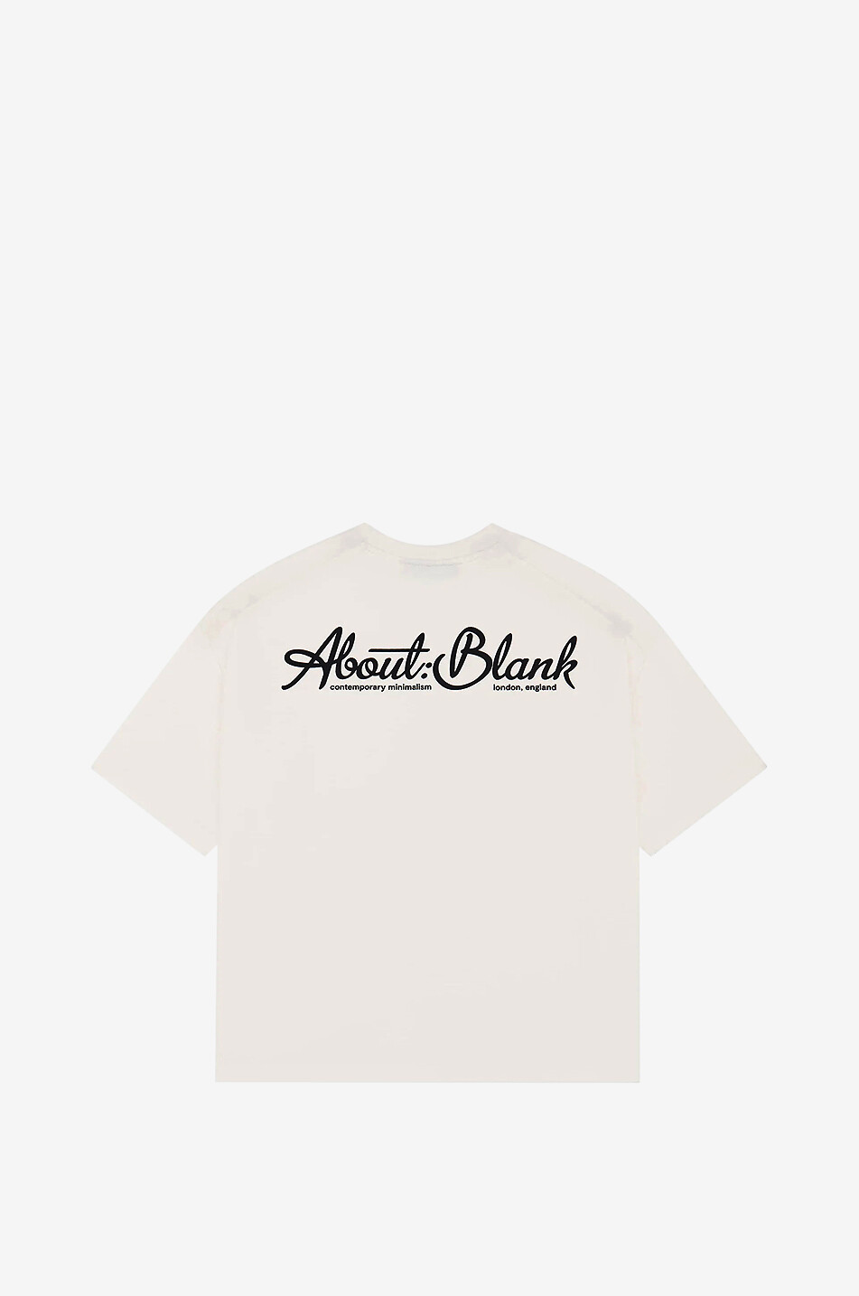 ABOUT:BLANK Banner loose cotton jersey round-neck T-shirt Men BEIGE 2