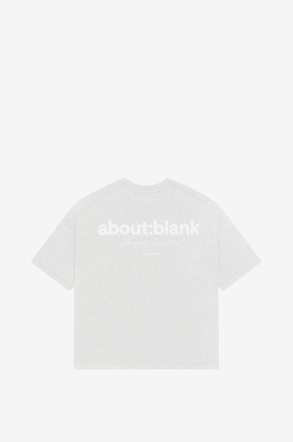 ABOUT:BLANK Box dropped shoulder crewneck-T-shirt Men GREY 2