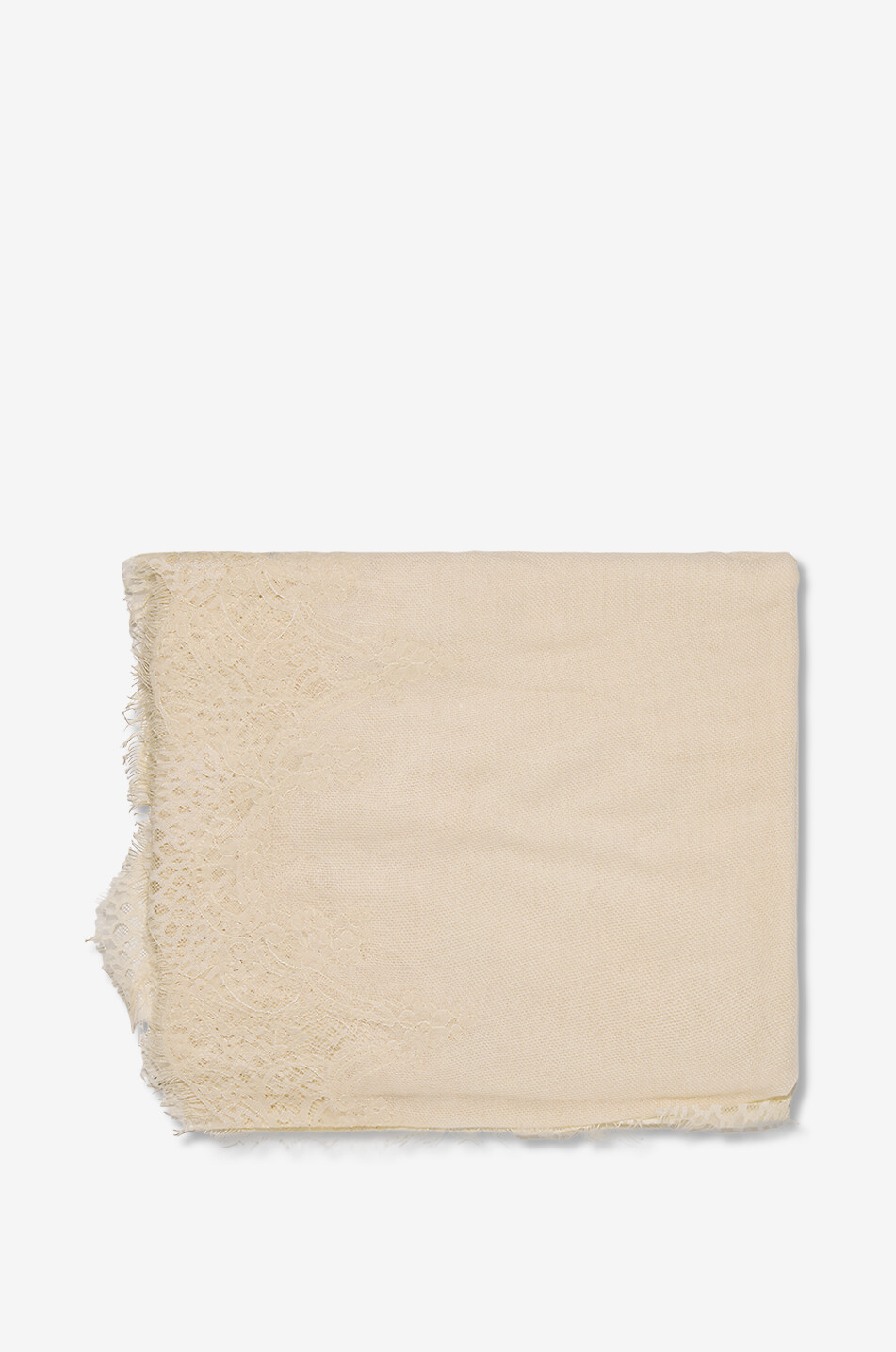 GAYNOR Narciso rectangular lace stole Women EGGSHELL 1