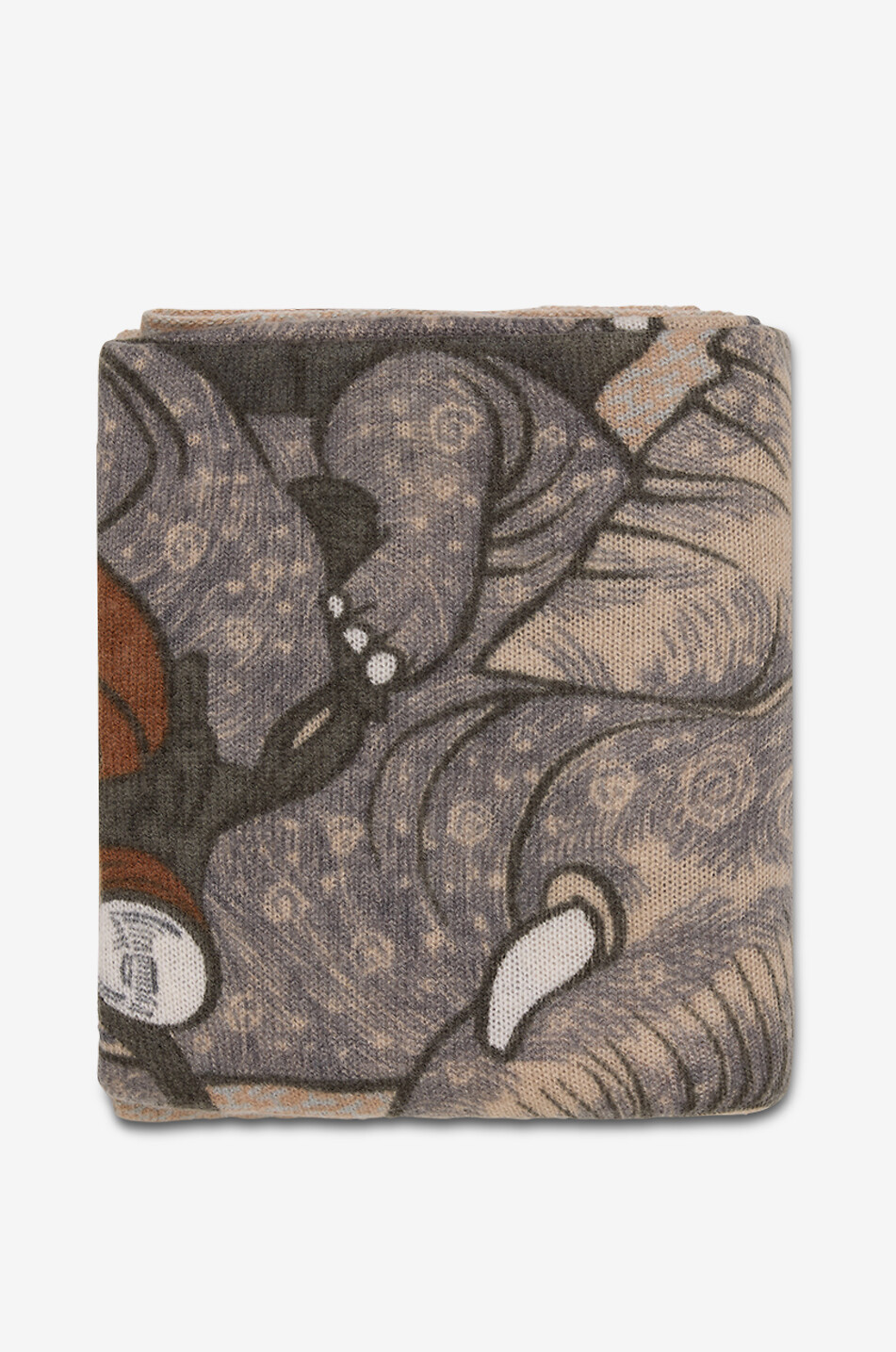 Écharpe rectangulaire en maille à motif fantaisie Nangknit