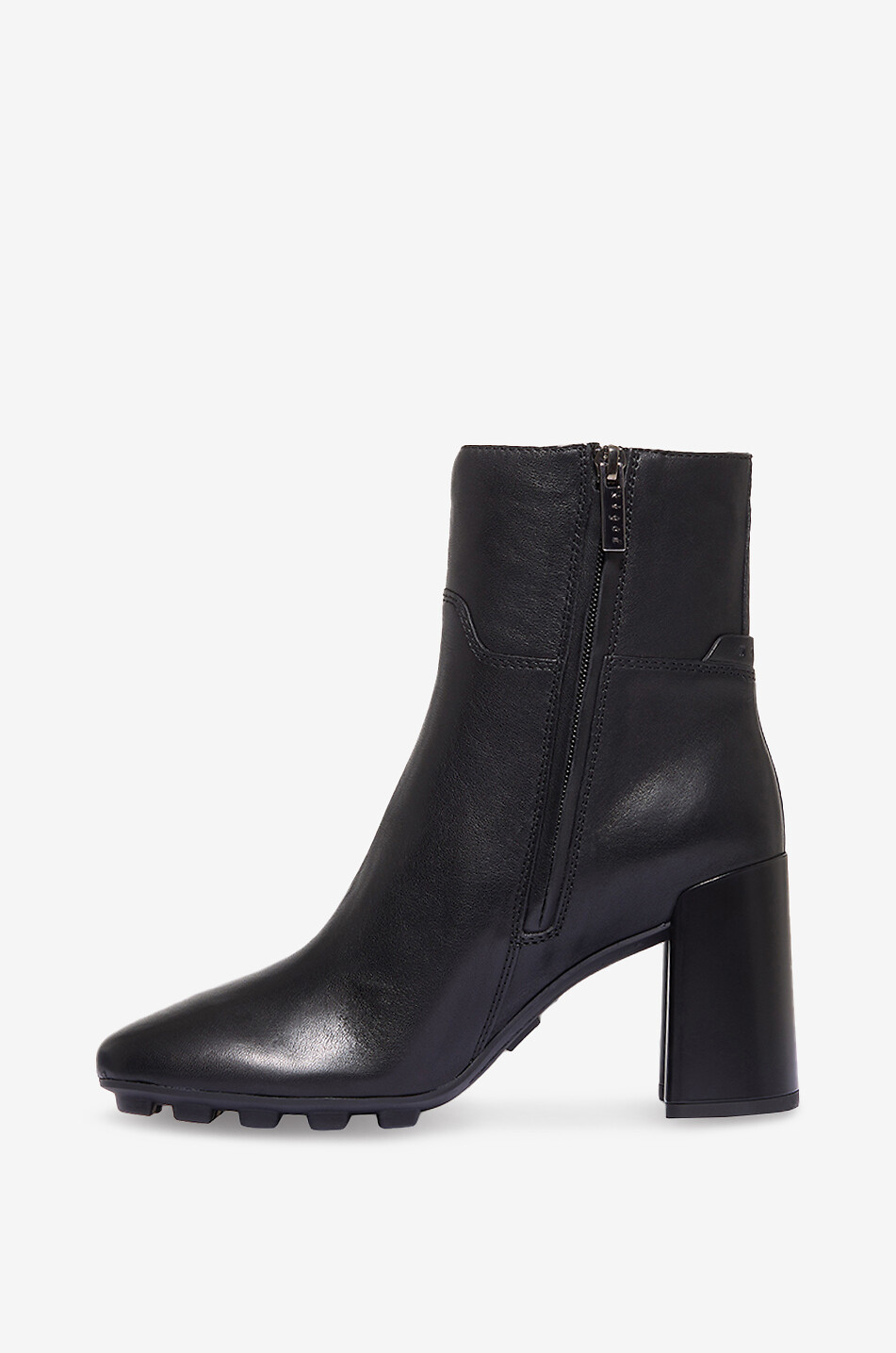 HOGAN Stiefeletten aus Glatteder mit Blockabsatz H695 90 Damen SCHWARZ 3