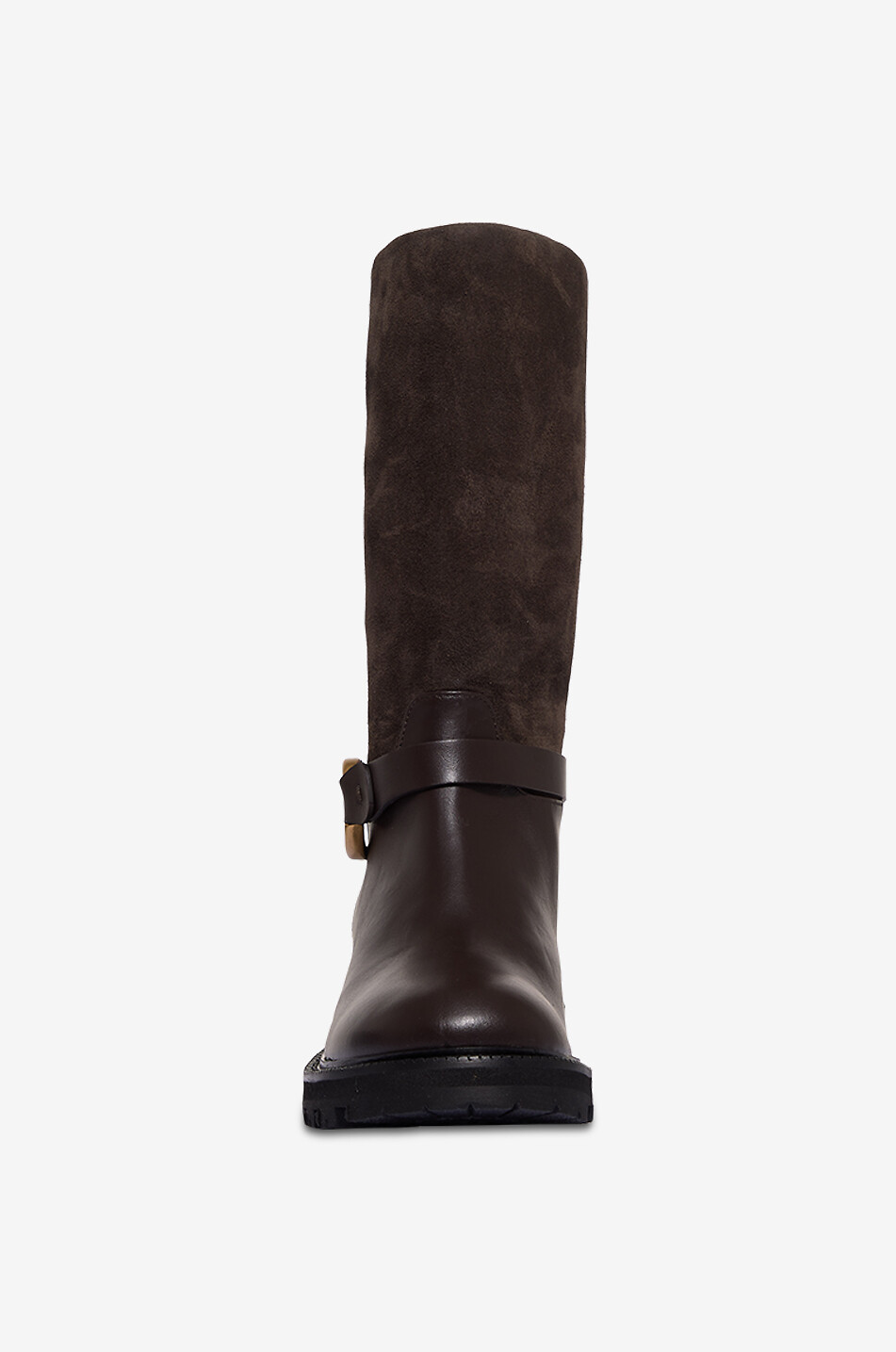 ROBERTO FESTA X BONGÉNIE Bottines en daim à talon carré Allen Femme MARRON 2