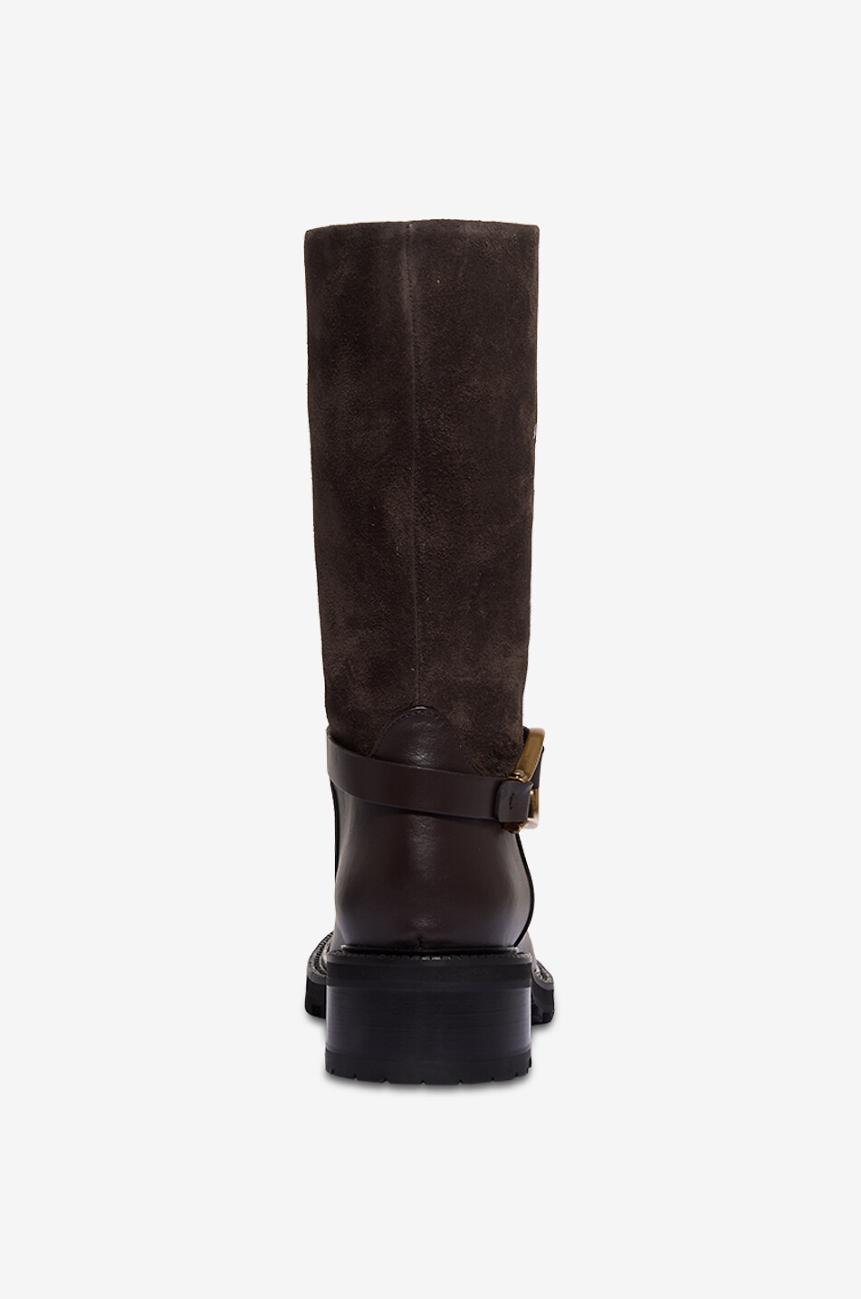 ROBERTO FESTA X BONGÉNIE Bottines en daim à talon carré Allen Femme MARRON 4