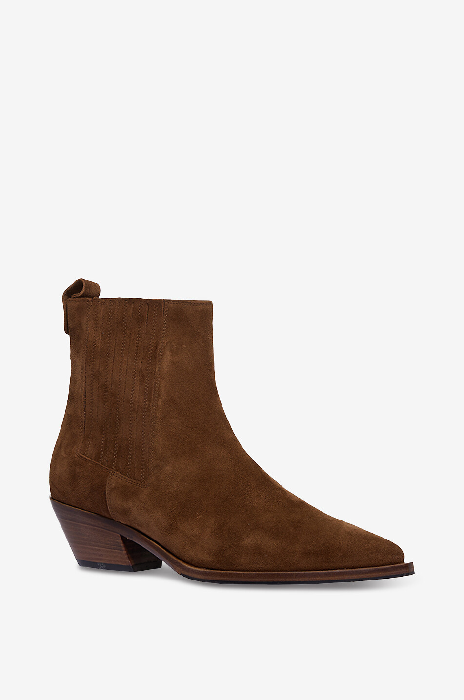ROBERTO FESTA X BONGÉNIE Bottines en daim à talon biseauté Aurea Femme MARRON CLAIR 1