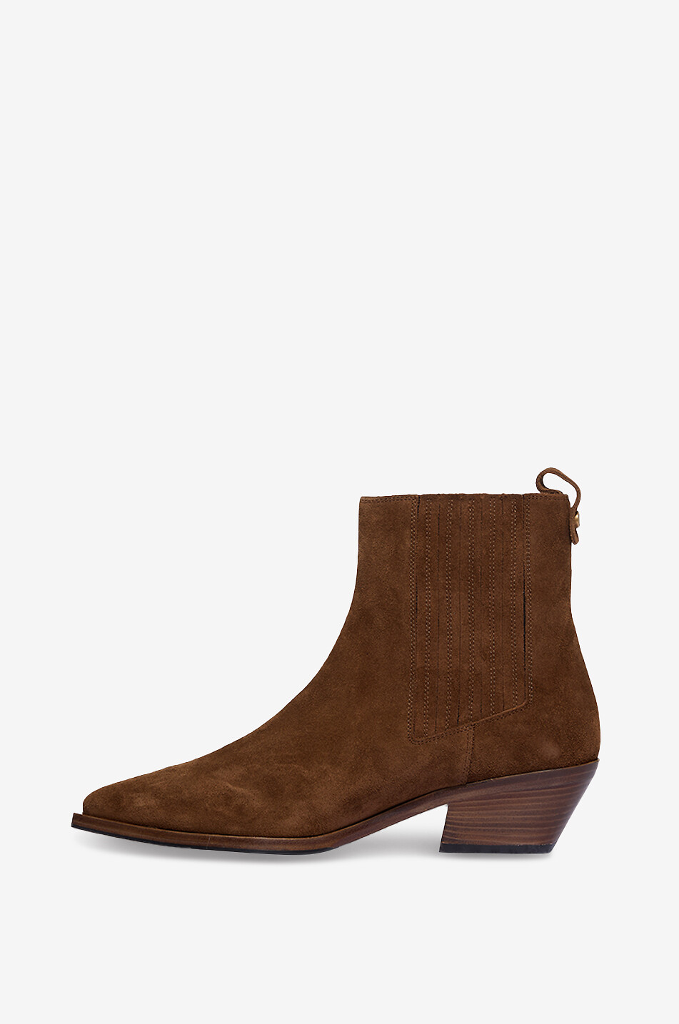 ROBERTO FESTA X BONGÉNIE Bottines en daim à talon biseauté Aurea Femme MARRON CLAIR 3