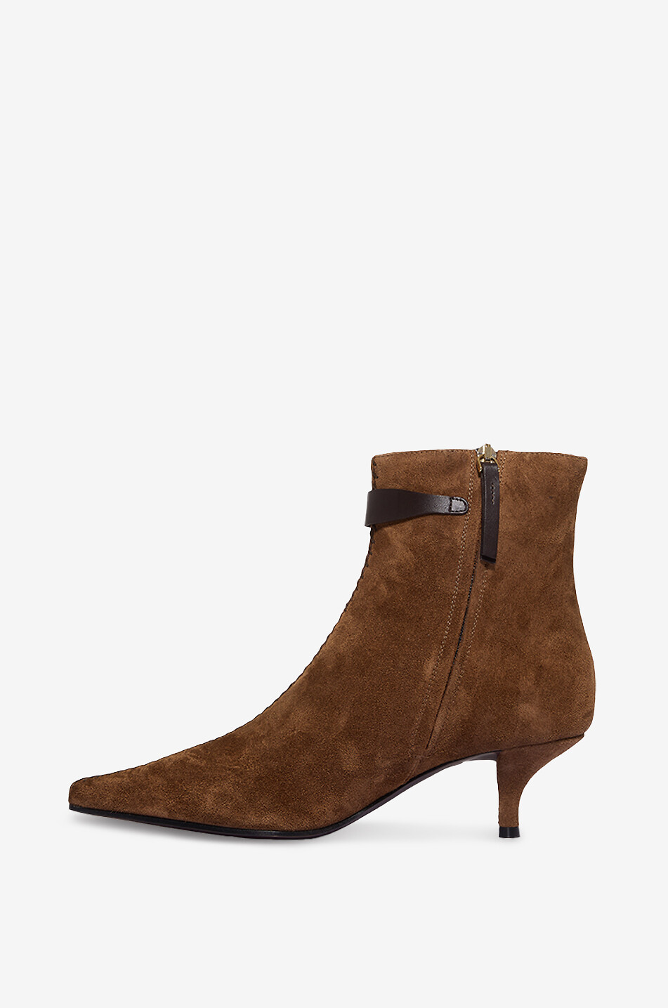 ROBERTO FESTA X BONGÉNIE Ela suede stiletto ankle boots Women BROWN 3