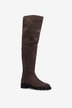 Luz suede square heel thigh-high boots