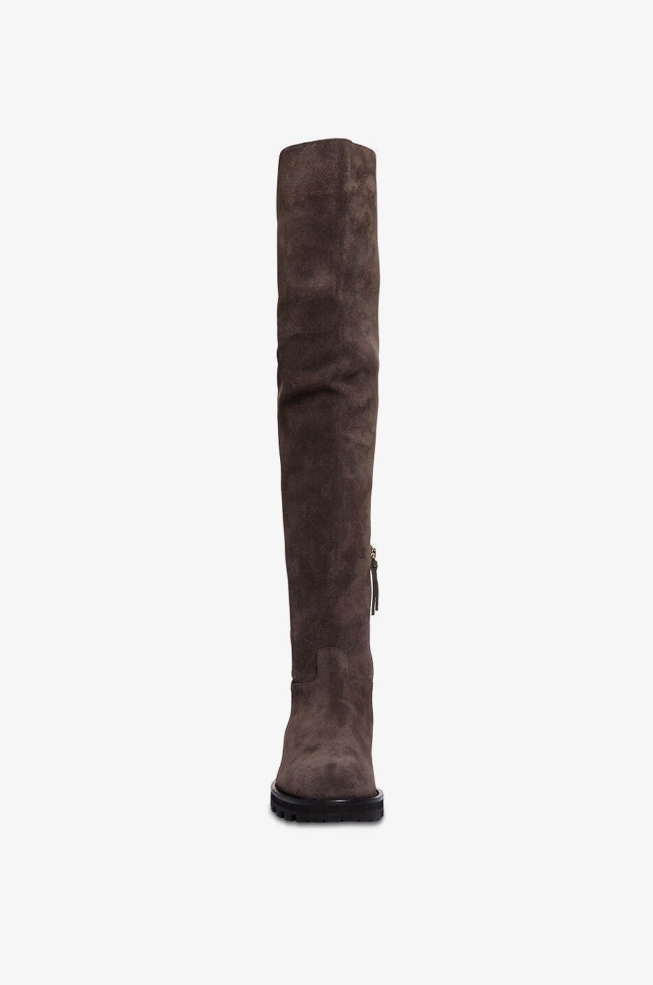 ROBERTO FESTA X BONGÉNIE Luz suede square heel thigh-high boots Women BROWN 2
