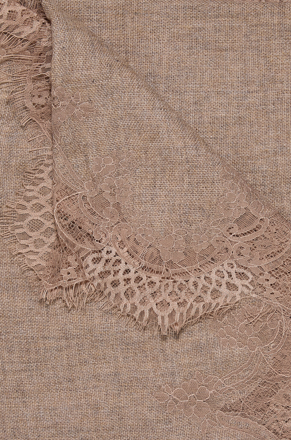 GAYNOR Narciso rectangular lace stole Women BEIGE 3