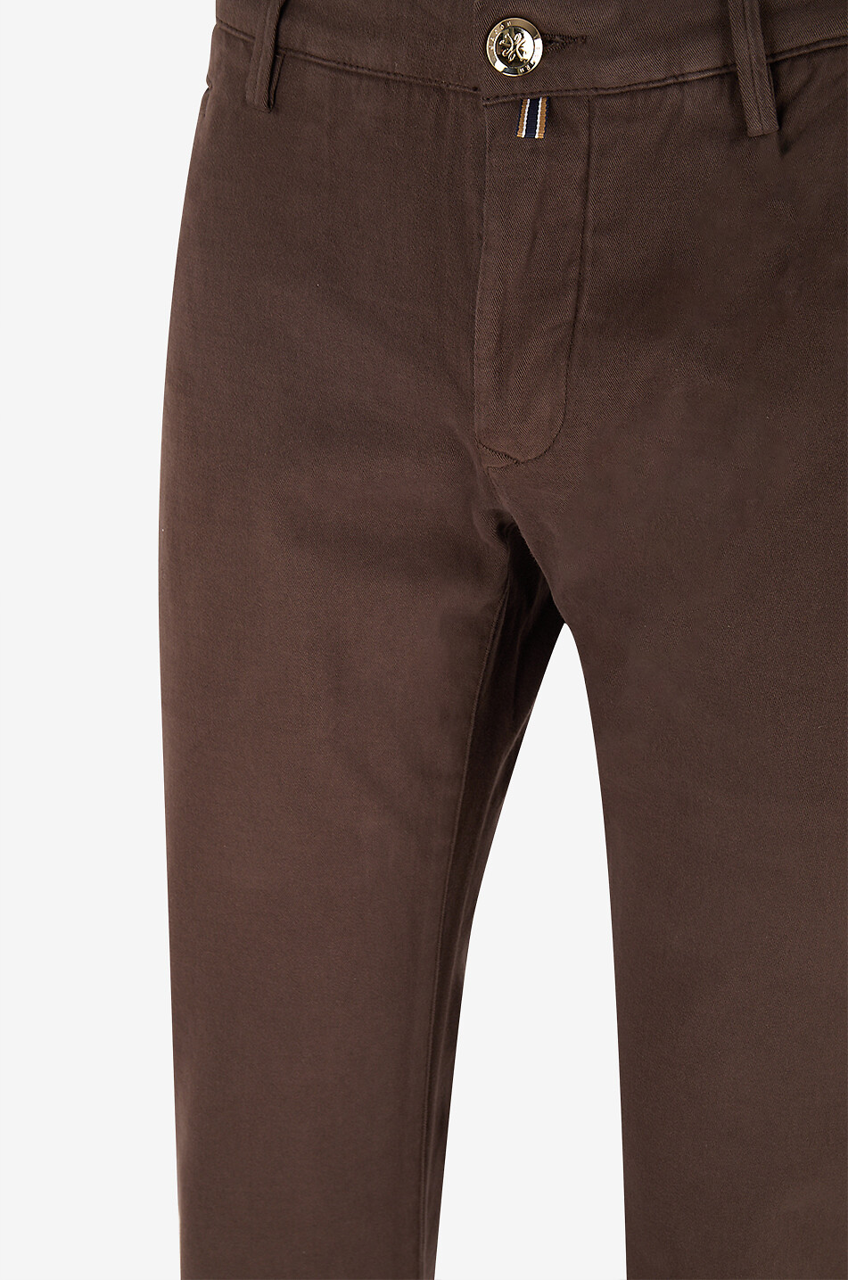 JACOB COHEN Bobby cotton and cashmere slim fit chino trousers Men DARK BROWN 3